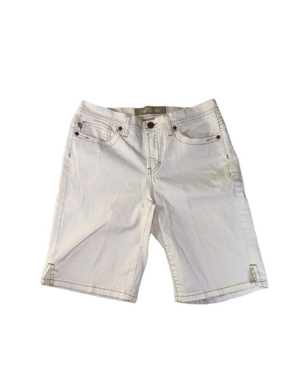 Jenstar White Denim Bermuda Shorts Size 8 Petite
